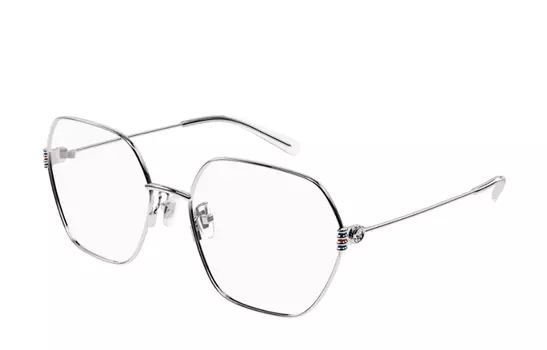 Оправа оптическая женская Gucci Geometric, серебряный