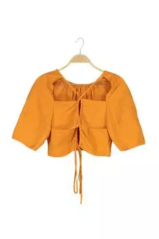 Женская оранжевая блузка Twist, оранжевый