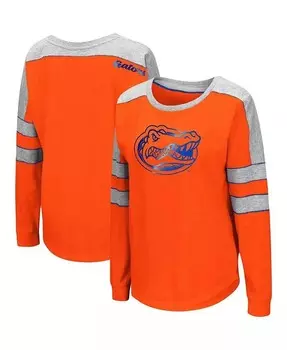 Женская оранжевая футболка с длинным рукавом Florida Gators Trey Dolman Colosseum, оранжевый