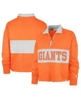 Женская оранжевая куртка с молнией четверти San Francisco Giants City Connect Bae Remi '47 Brand