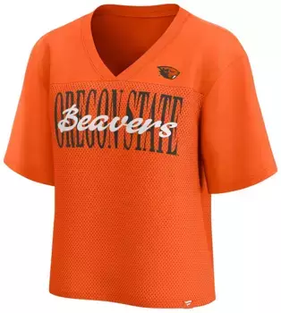 Женская оранжевая модная бейсбольная майка на пуговицах NCAA Oregon State Beavers Fanatics