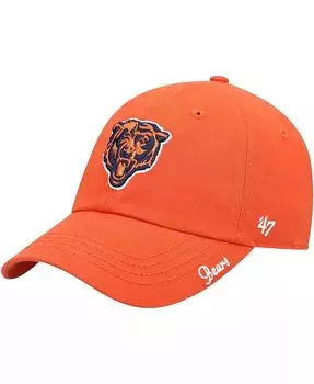 Женская оранжевая регулируемая шапка Chicago Bears Miata Clean Up среднего размера '47 Brand, оранжевый