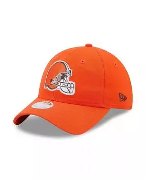 Женская оранжевая регулируемая шапка Cleveland Browns Core Classic 2.0 9TWENTY New Era, оранжевый