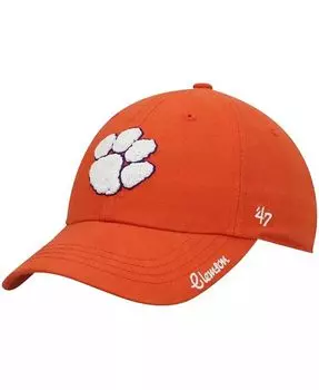 Женская оранжевая регулируемая шапка с логотипом Clemson Tigers Miata Clean Up '47 Brand, оранжевый