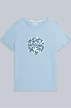 Женская органическая футболка Carina Animal, синий