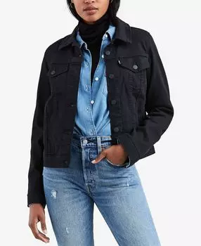 Женская оригинальная хлопковая джинсовая куртка дальнобойщика Levi's