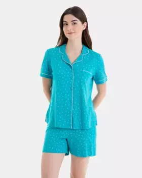 Женская открытая пижама с коротким рукавом Massana, синий