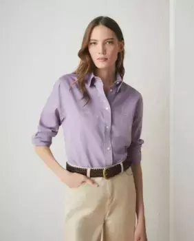 Женская оксфордская рубашка с длинным рукавом Lloyd's, фиолетовый