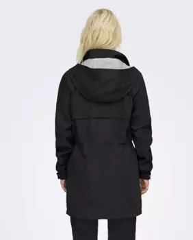 Женская парка с капюшоном и длинными рукавами jdy, чёрный