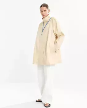 Женская парка свободного покроя с высоким воротником Parfois, цвет Crudo