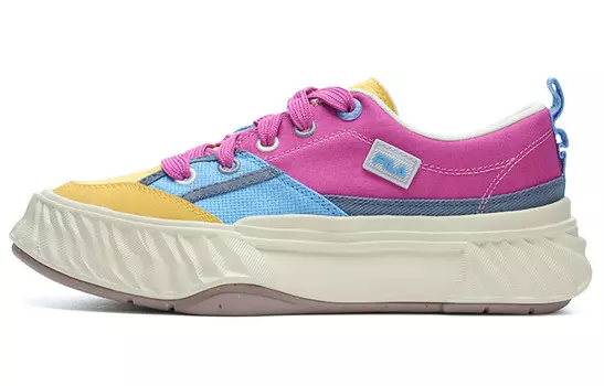 Женская парусиновая обувь Fila, фиолетовый/синий/желтый