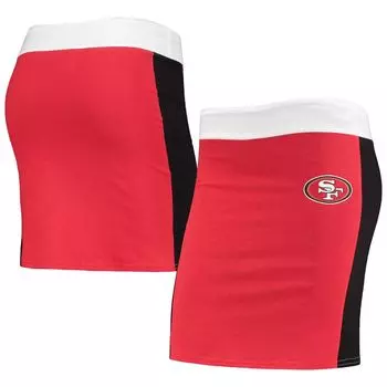 Женская пережаренная одежда Scarlet San Francisco 49ers, короткая юбка из экологически чистого материала
