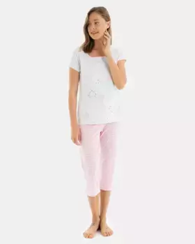 Женская пиратская пижама с футболкой с короткими рукавами Massana, серый