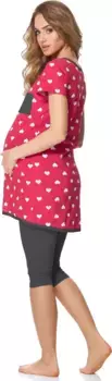Женская пижама для беременных Bellivalini с функцией кормления