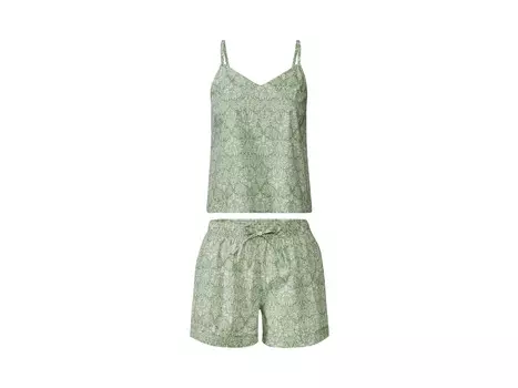 Женская пижама esmara из чистого хлопка, зеленый