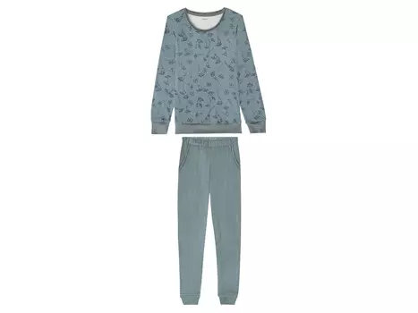 Женская пижама esmara из приятной и мягкой ткани качества Nicki, синий