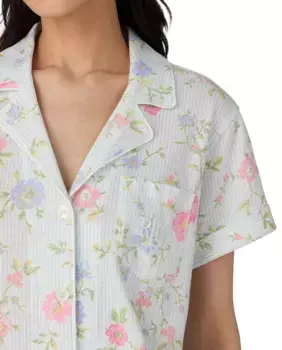 Женская пижама из хлопка и вискозы Lauren, мультиколор