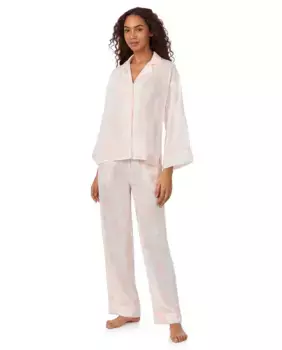 Женская пижама из сатинового полиэстера DKNY, белый