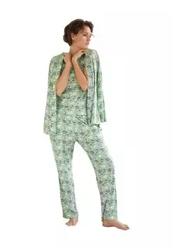 Женская пижама из трех предметов Floral Dream DesireE, цвет Smoke Green