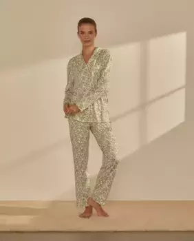 Женская пижама-рубашка nfasis, зеленый