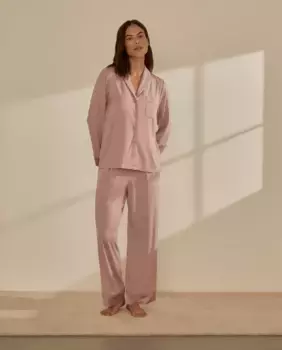 Женская пижама-рубашка с длинными рукавами nfasis, цвет 200 Rosa