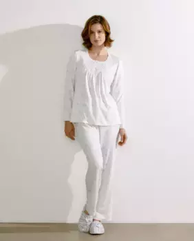 Женская пижама рубашка с принтом затачки nfasis, синий