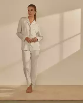 Женская пижама-рубашка в клетку nfasis, синий