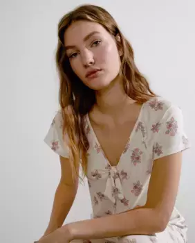 Женская пижама с цветочным принтом nfasis, белый