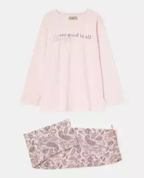 Женская пижама с длинным рукавом Couchel, розовый