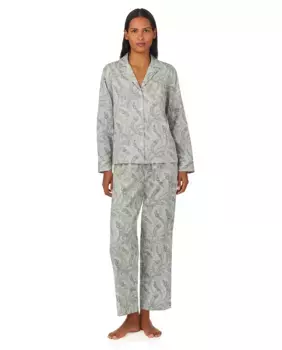 Женская пижама с длинными брюками Lauren Ralph Lauren, фиолетовый