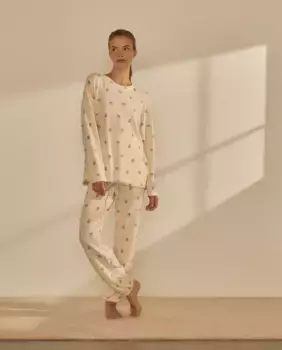 Женская пижама с длинными рукавами nfasis, цвет 120 Crudo