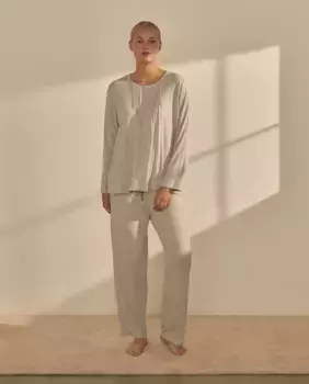 Женская пижама с планкой Couchel, светло-серый