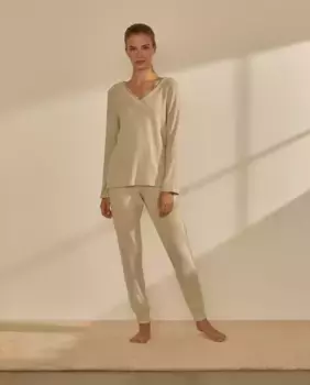 Женская пижама с V-образным вырезом nfasis, цвет 582 Verde Agua