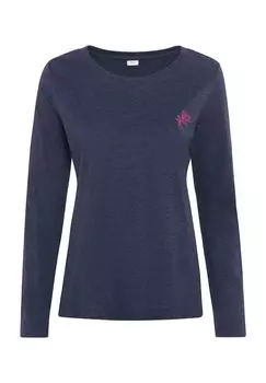 Женская пижама с вышивкой Perfect Nights S.Oliver, цвет 28303 Dkblue Mel