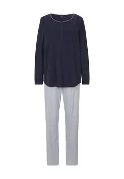 Женская пижама Sweet Dreams в стиле Хенли CALIDA, цвет Peacoat Blue
