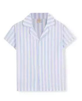 Женская пижама в полоску с короткими рукавами Bohodot, синий