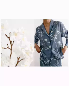 Женская пижамная рубашка nfasis, синий