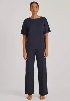 Женская пижамная рубашка с короткими рукавами CALIDA, цвет Dark Lapis Blue