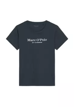 Женская пижамная рубашка с короткими рукавами из органического хлопка Mix N Match Marc O'Polo, цвет 898 Dark Navy