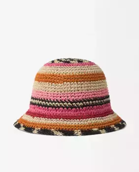 Женская плетеная шляпа-ведро разных цветов Parfois, мультиколор