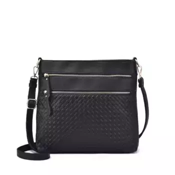 Женская плетеная сумка через плечо Alecia Mellow World, черный