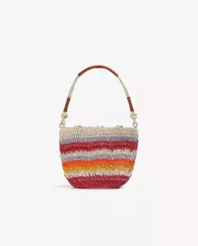 Женская плетеная сумка через плечо с ручкой из веревки Scalpers, мультиколор