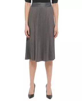 Женская плиссированная юбка из искусственной замши DKNY
