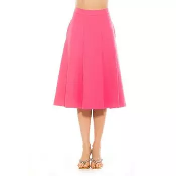 Женская плиссированная юбка миди Illia Alexia Admor, цвет hot pink