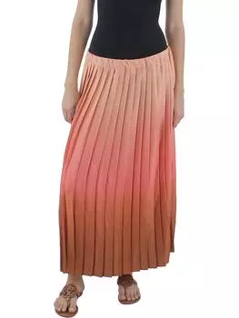 Женская плиссированная юбка миди с застежкой-молнией Anne Klein, цвет rose clay multi
