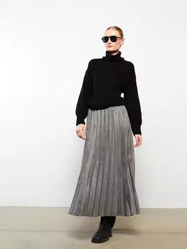 Женская плиссированная юбка с эластичной резинкой на талии LCWAIKIKI Classic