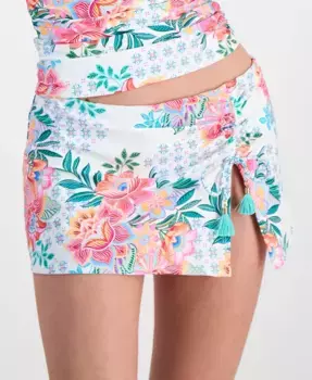 Женская пляжная юбка Rivera Resort с принтом La Blanca, белый