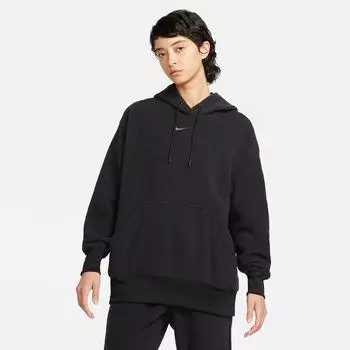 Женская плюшевая худи Nike Sportswear, черный