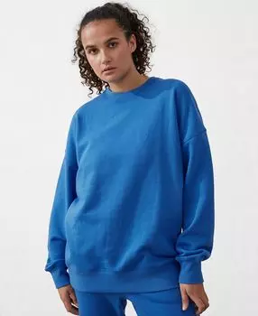 Женская плюшевая толстовка оверсайз с круглым вырезом COTTON ON, мульти