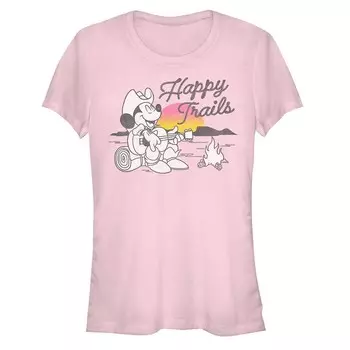 Женская походная футболка цвета Pop Sunset с изображением Микки Мауса Disney's Happy Trails Licensed Character, цвет Light Pink